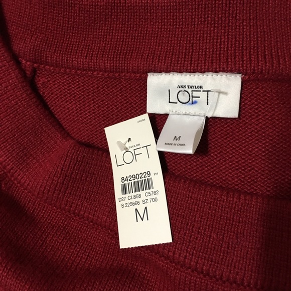 LOFT Boatneck Bell Sleeve Rolled Hem Sweater - Picture 5 of 6